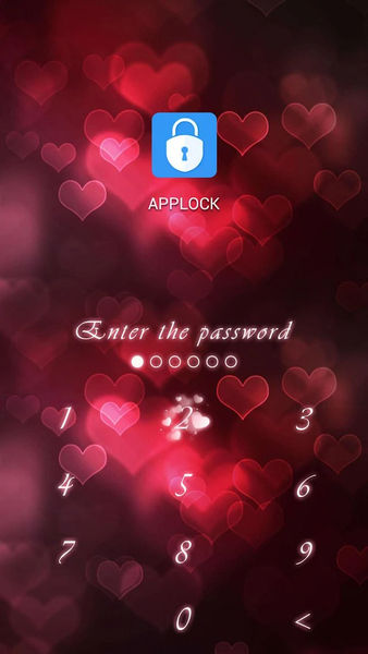 AppLock Theme I Love You - Image screenshot of android app