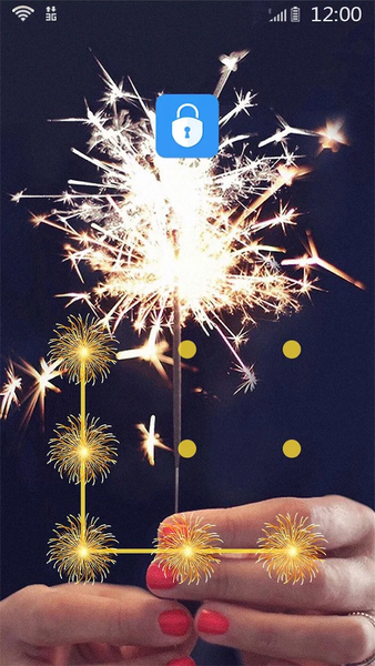 AppLock Theme Fireworks - عکس برنامه موبایلی اندروید