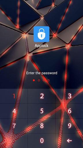 AppLock Theme Red Iron - Image screenshot of android app