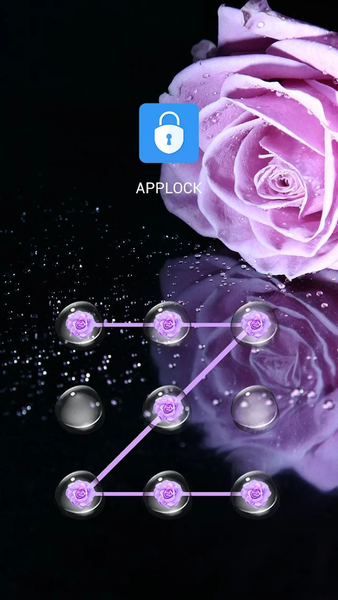 AppLock Theme Purple Rose - عکس برنامه موبایلی اندروید