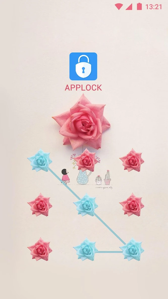 AppLock Theme Rose - Image screenshot of android app