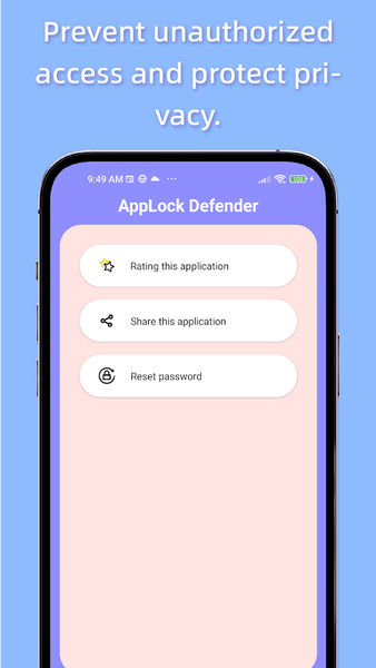 AppLock Defender - Security - Image screenshot of android app