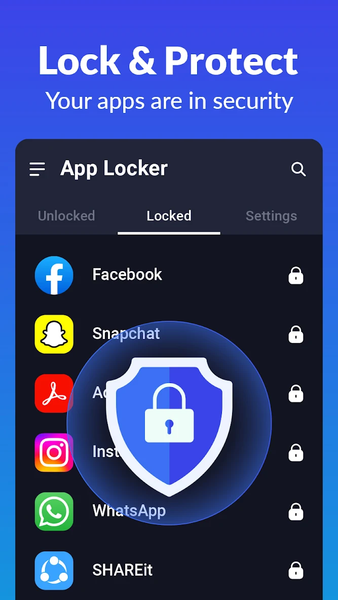 App Lock - Lock Apps, Pattern - عکس برنامه موبایلی اندروید