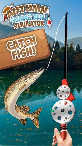 Autumn Fishing Real Simulator - Gameplay image of android game