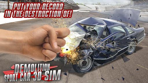 Demolition Sport Car 3D Sim - Gameplay image of android game