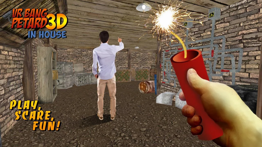VR Bang Petard 3D in House - Gameplay image of android game