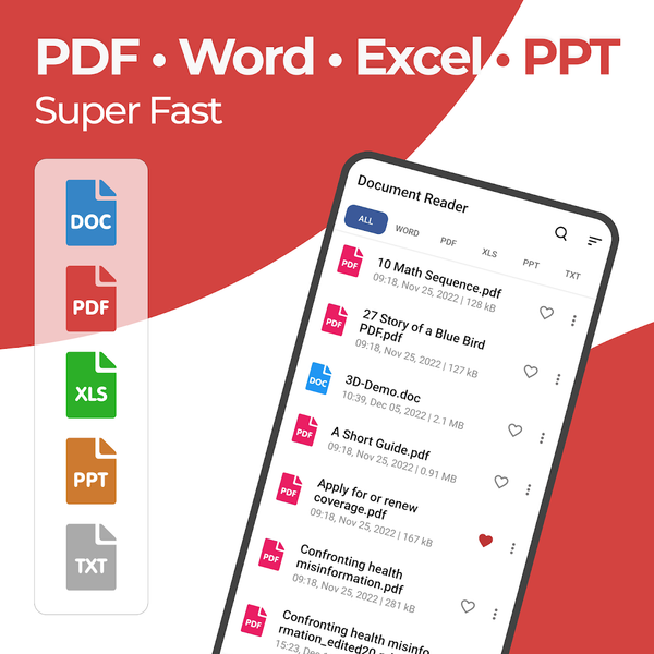 All Document Viewer: PDF, Word - عکس برنامه موبایلی اندروید