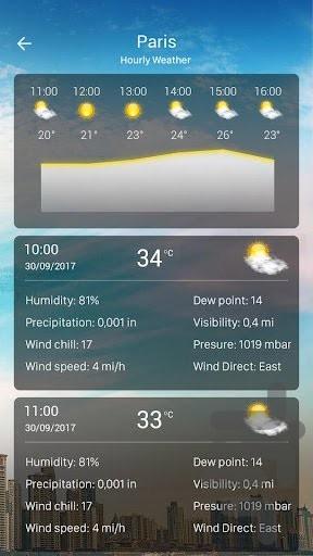 هواشناسی هوشمند - عکس برنامه موبایلی اندروید