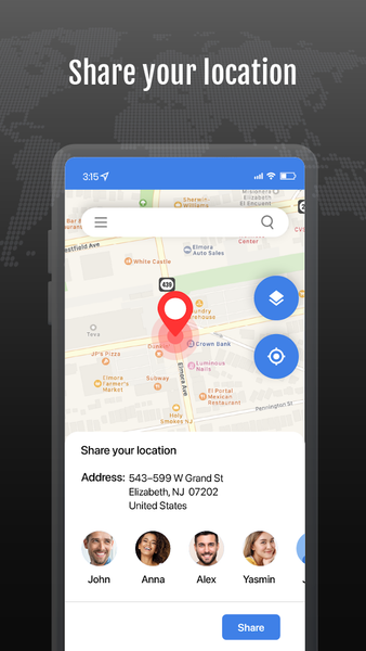 GPS Maps & Location Tracker - عکس برنامه موبایلی اندروید