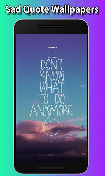 Sad Quote Wallpapers HD - Image screenshot of android app