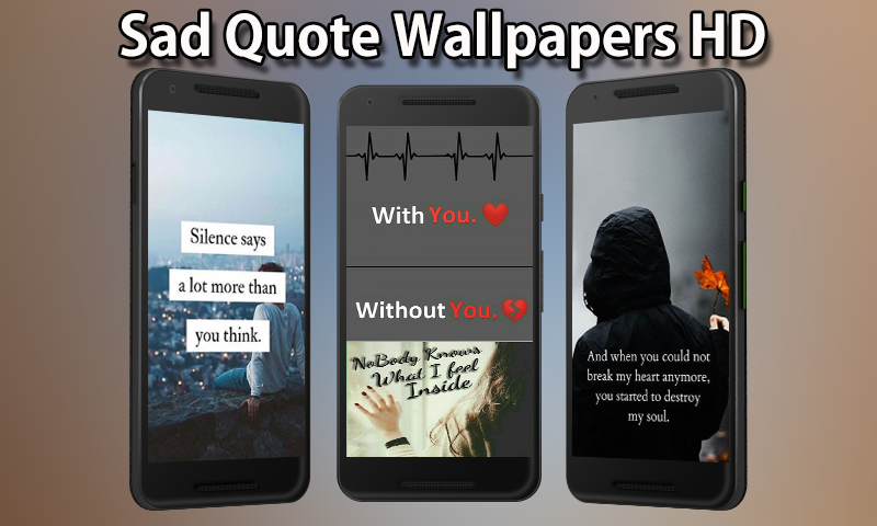 Sad Quote Wallpapers HD - Image screenshot of android app