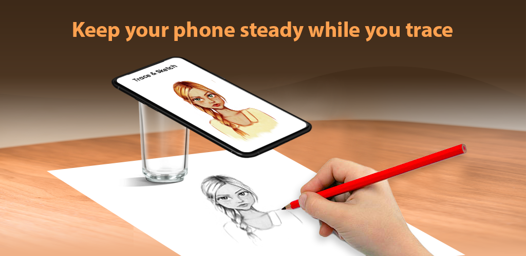 Trace Sketch & Draw On Paper - عکس برنامه موبایلی اندروید