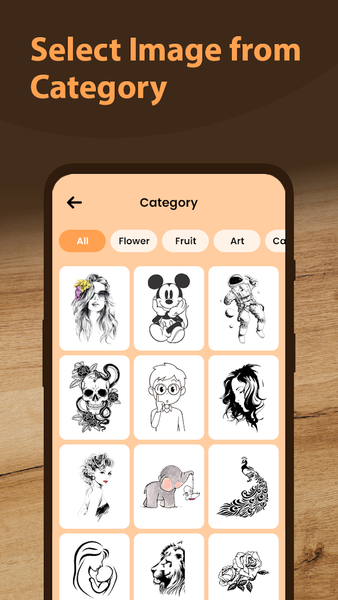 Trace Sketch & Draw On Paper - Image screenshot of android app