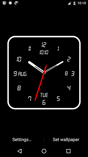 Clock Live Wallpaper - Image screenshot of android app