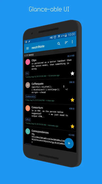 neutriNote: open source notes - عکس برنامه موبایلی اندروید