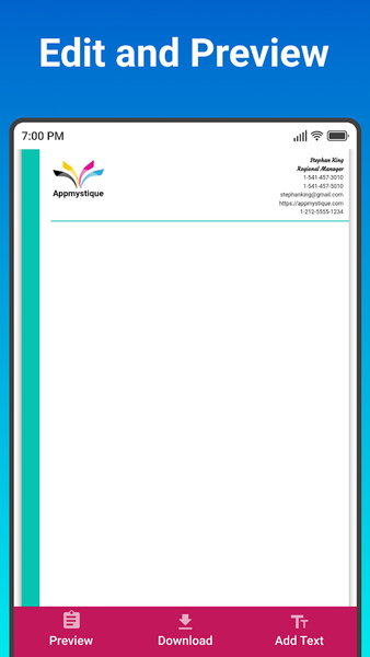 Letterhead Maker - Image screenshot of android app