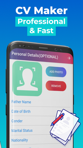 Resume Builder CV Maker App - Image screenshot of android app