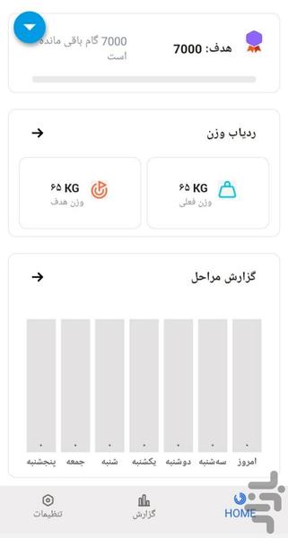 قدم شمار/ کالری شمار هوشمند🔰 - عکس برنامه موبایلی اندروید