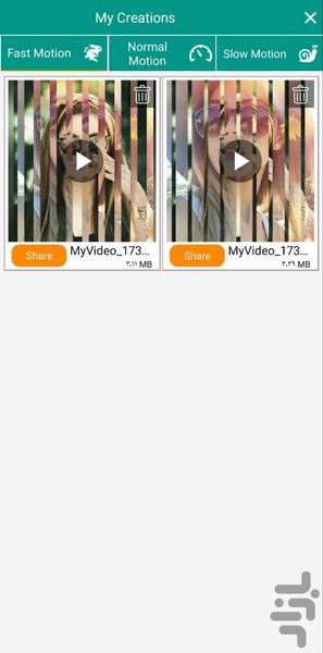 آهسته و سریع کردن ویدئو🔰 - Image screenshot of android app