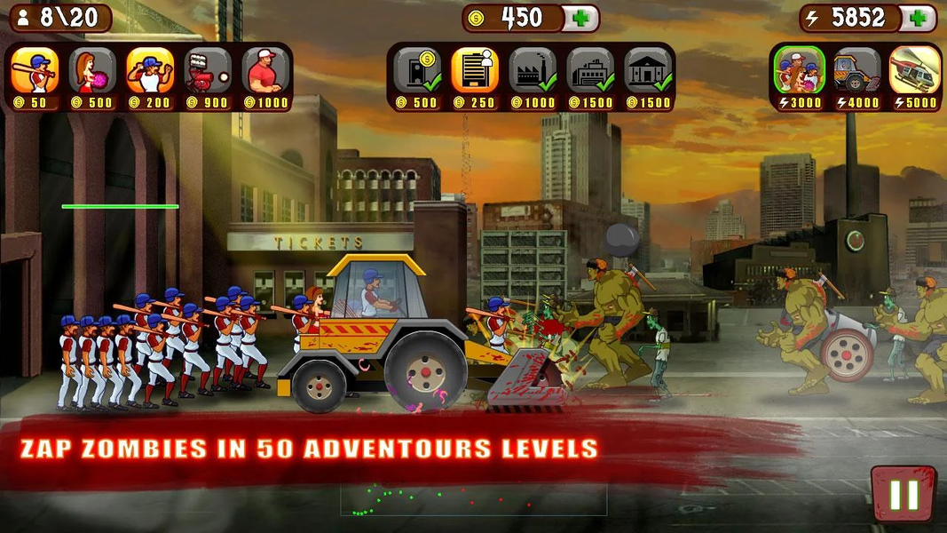 Baseball Vs Zombies - Gameplay image of android game