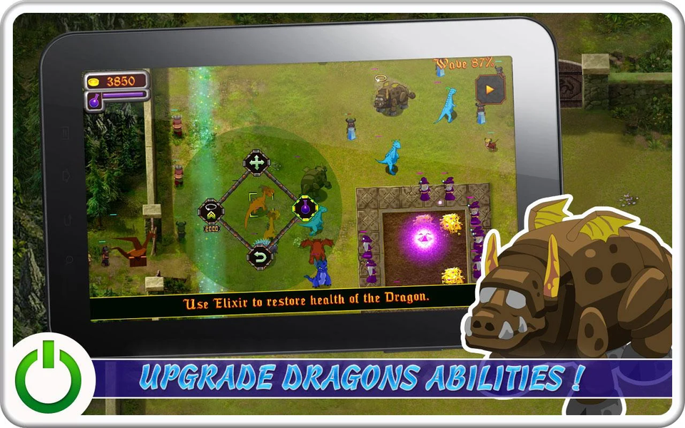 Dragons Empire TD - Gameplay image of android game