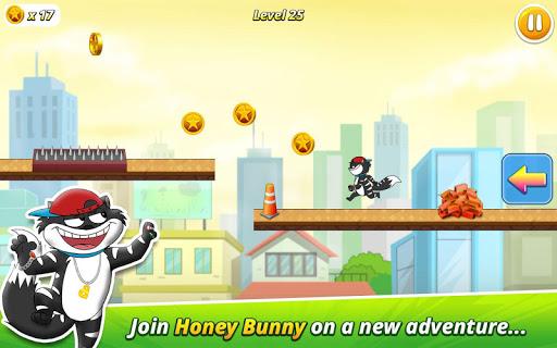 Honey Bunny – Run for Kitty - Gameplay image of android game