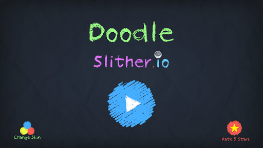 Crayon Slither Snake - Player VS AI - Gameplay image of android game