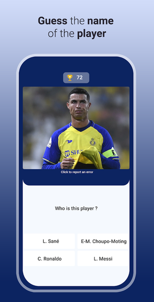 Quiz Football - Guess the name - Gameplay image of android game