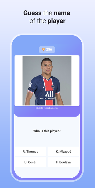 Quiz Soccer - Guess the name - Image screenshot of android app