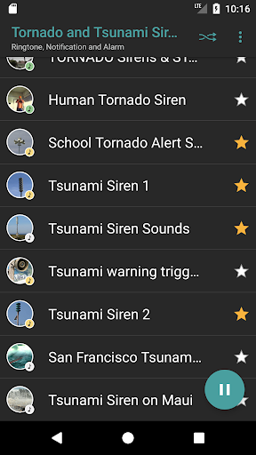 Tornado & Tsunami Sirens - عکس برنامه موبایلی اندروید