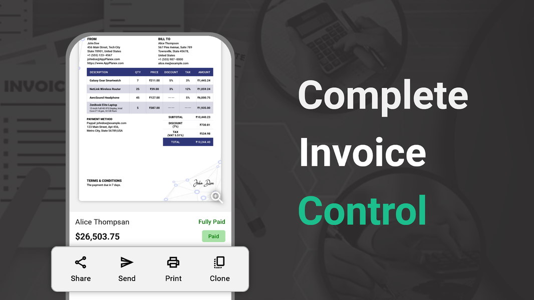 Invoice Maker: Quick & Easy - Image screenshot of android app