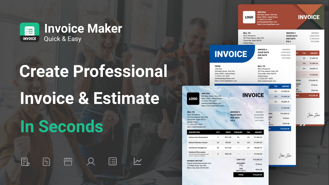 Invoice Maker: Quick & Easy - Image screenshot of android app