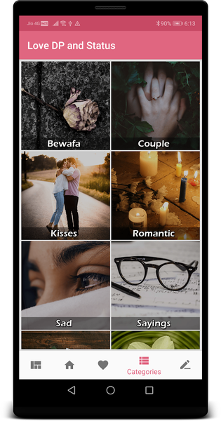 Love DP Status - Image screenshot of android app