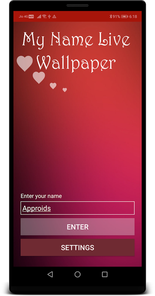 My Name Photo Live Wallpaper - Image screenshot of android app