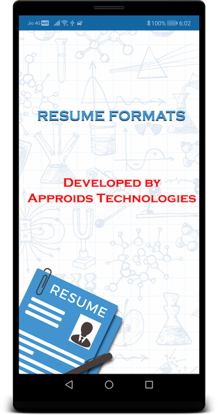 Resume Formats Download - Image screenshot of android app