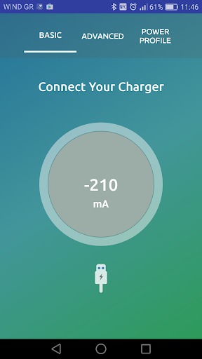 Charger Tester (ampere meter) - Image screenshot of android app