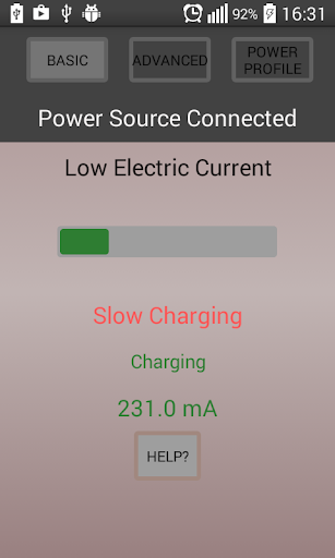 Charger Tester (ampere meter) - Image screenshot of android app