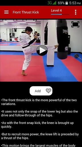 Karate Training - Videos - Image screenshot of android app