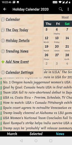 Holiday Calendar 2024 - Image screenshot of android app