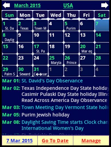 Holiday Calendar ۲۰۲۵ - عکس برنامه موبایلی اندروید
