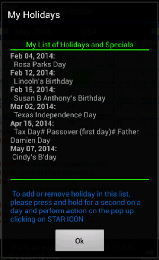 Holiday Calendar ۲۰۲۵ - عکس برنامه موبایلی اندروید