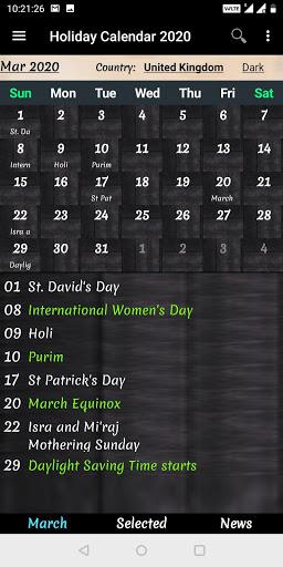 Holiday Calendar ۲۰۲۵ - عکس برنامه موبایلی اندروید