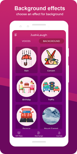 Just۴Laugh | Voice Changer App - عکس برنامه موبایلی اندروید