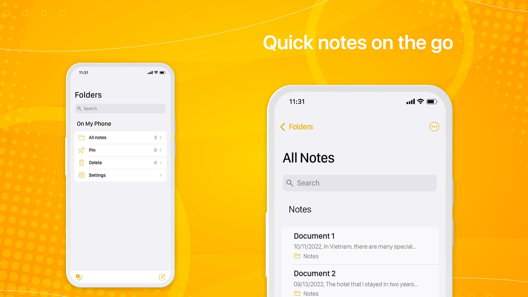 Notes Phone ۱۵: simple notes - عکس برنامه موبایلی اندروید