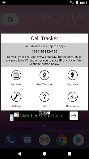 Cell Tracker - Image screenshot of android app