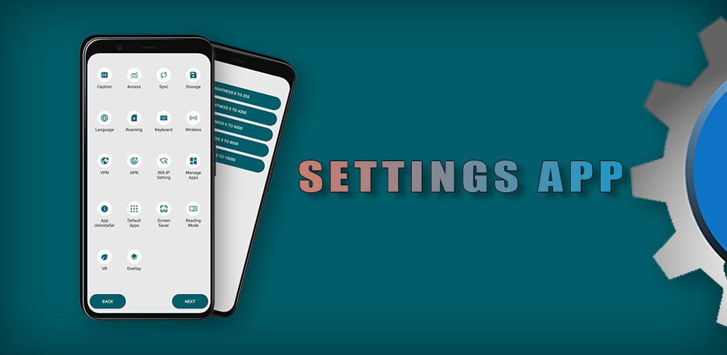 settings app - All settings - Image screenshot of android app