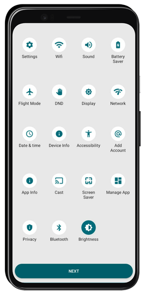 settings app - All settings - Image screenshot of android app