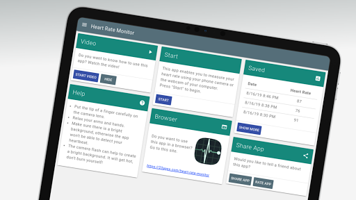 Heart Rate Monitor - عکس برنامه موبایلی اندروید