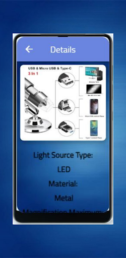 Microscope camera - Image screenshot of android app