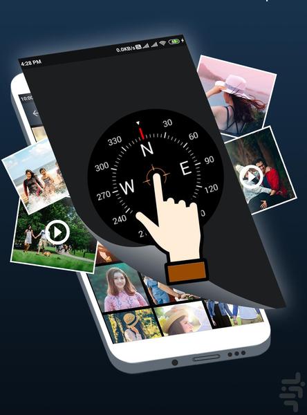compass gallery hider - Image screenshot of android app